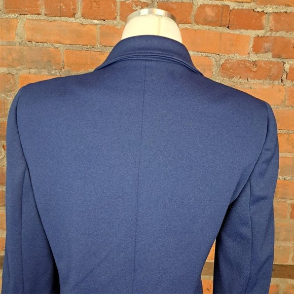 Vintage Givenchy Sport 1990s Blazer Navy Blue 2 Buttons Size 12 - Picture 5 of 8